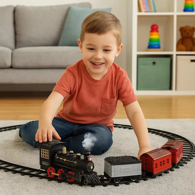 Koala Games G2599 Steam Cargo Train Elektrische Spielzeugeisenbahn