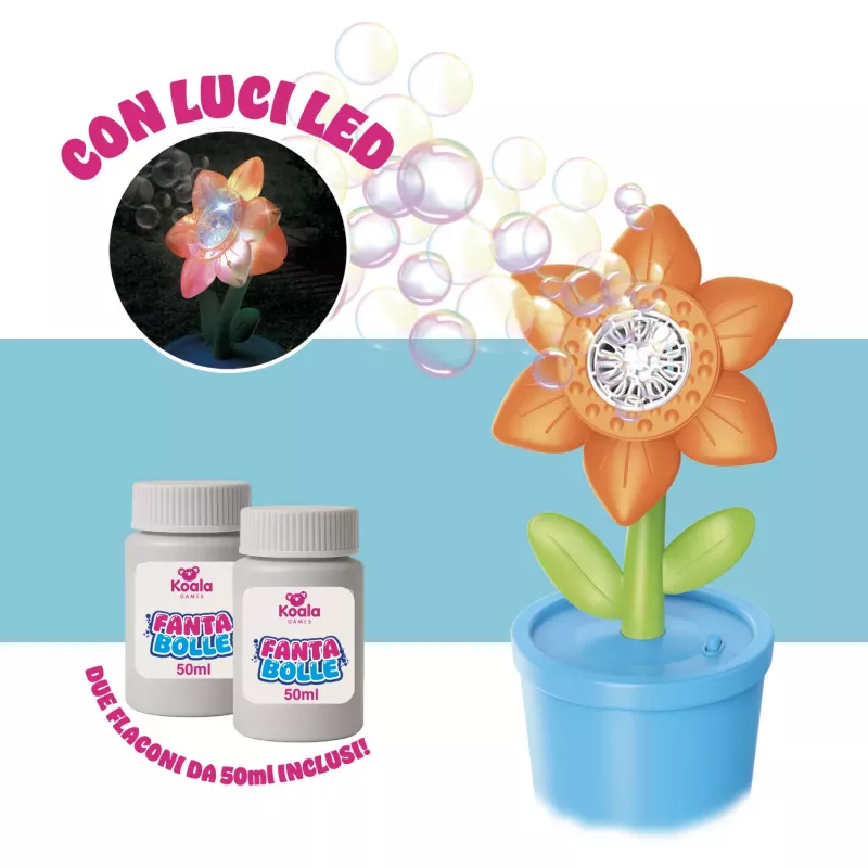 Koala Games G2659 Blumenförmiger Seifenblasenbläser (Zufallsfarbe)