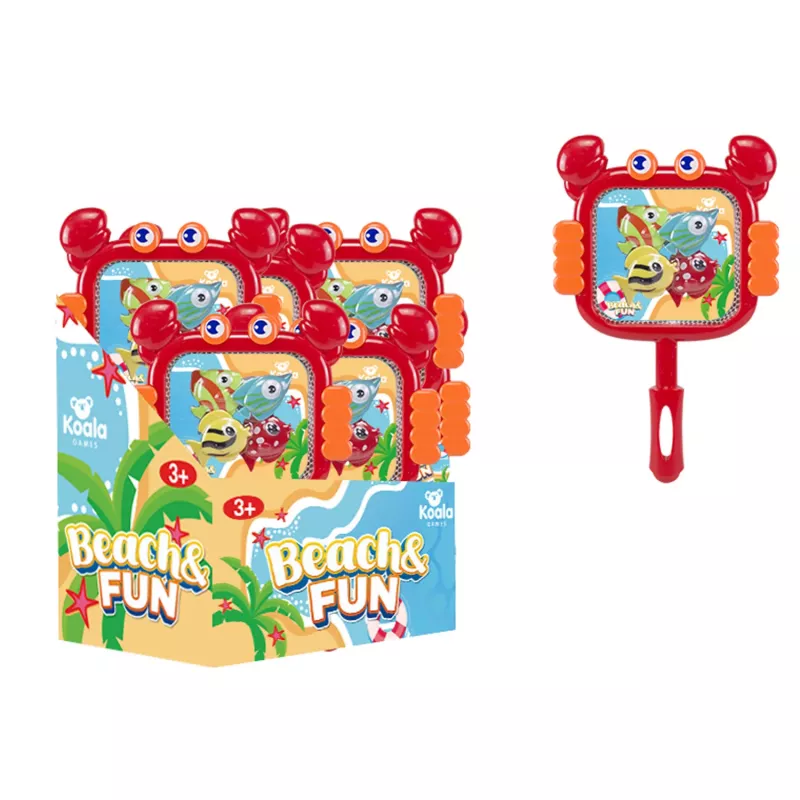 Koala Games G2663 Krebsförmiges Kescher - Rot/Orange, langlebiger Kunststoff & Polyestergewebe, CE-zertifiziert, für Wasserspiele, Strand, Pool, Bad, ab 3 Jahren