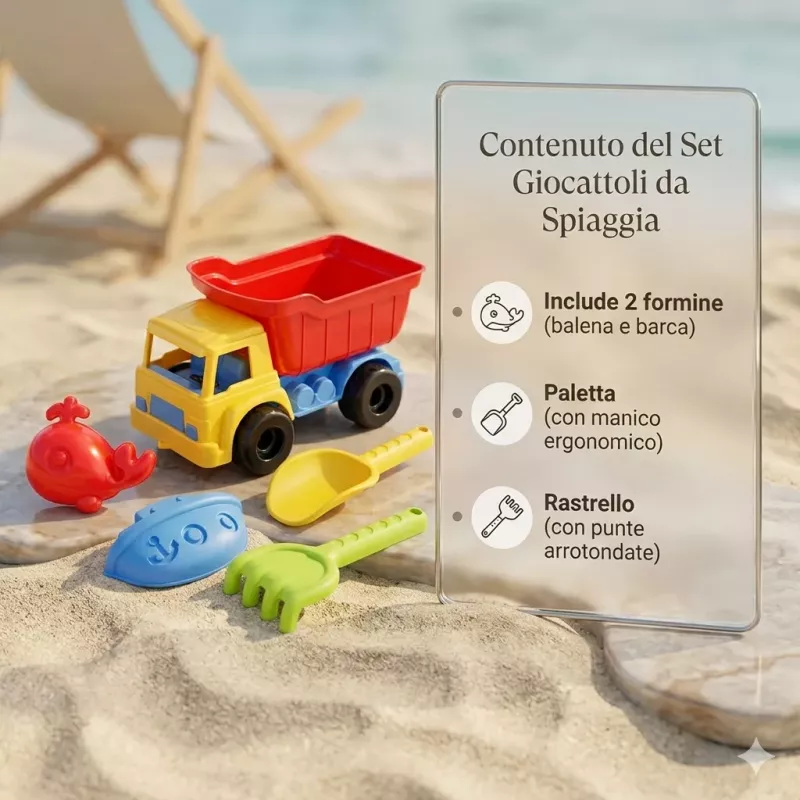 Koala Games G2669 Strandset mit Muldenkipper und Zubehör
