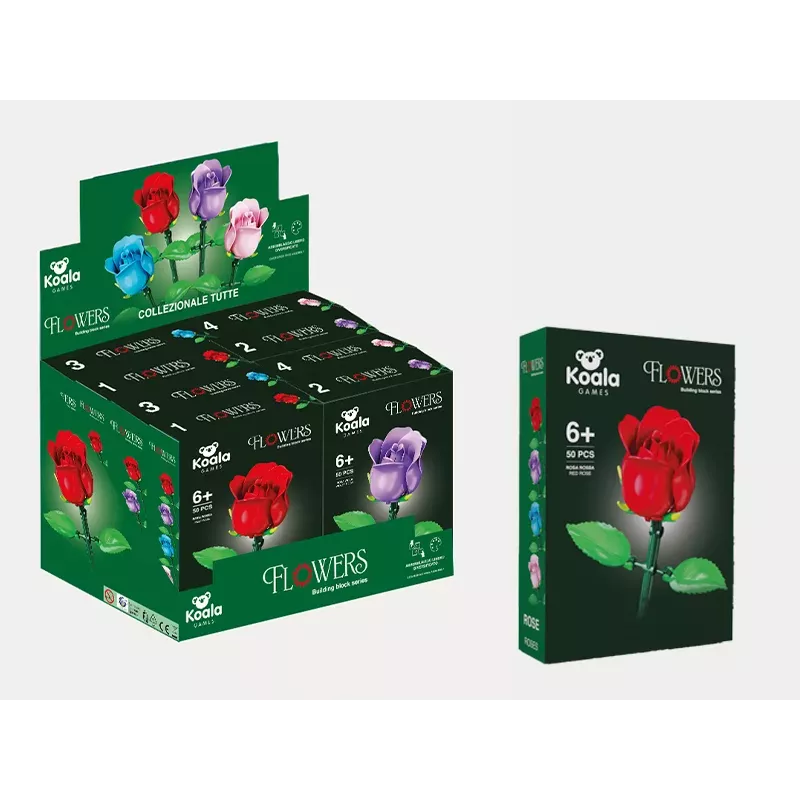 Koala Games G2671 Rose Blocks Baukasten (Zufallsfarbe)