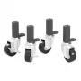 SABELT SIM RACING Sabelt Räder-Kit, Schwerlast-Rollen, für Sim Racing Rig - Schwarz, 4-teiliges Set