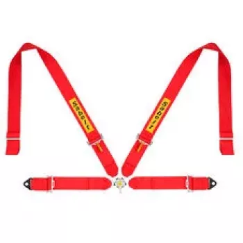 SABELT SIM RACING Sabelt Sim Seatbelts, 4-Punkt-Gurt, verstellbar, kompatibel mit P-, S- und X-Serie - Rot