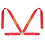 SABELT SIM RACING Sabelt Sim Seatbelts, 4-Punkt-Gurt, verstellbar, kompatibel mit P-, S- und X-Serie - Rot