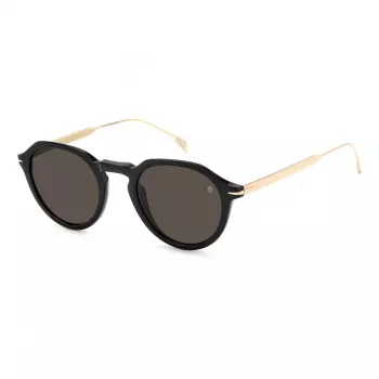 DAVID BECKHAM DB-1098-S-2M2 Herren-Sonnenbrille, eckig, Havana Braun, 49 mm