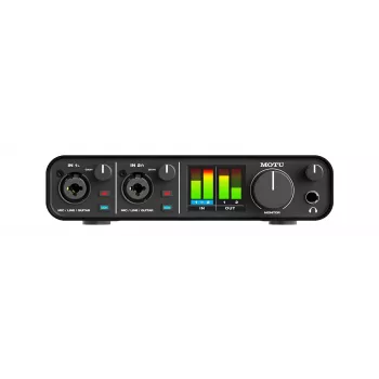 MOTU M2 USB-C Audio Interface 2x2 24-bit/192 kHz mit MIDI I/O