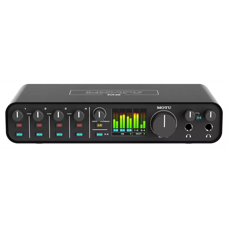 MOTU M6 Audio Interface - 6x4 USB-C mit 4 Preamps, 192 kHz
