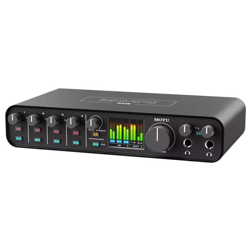 MOTU M6 Audio Interface - 6x4 USB-C mit 4 Preamps, 192 kHz