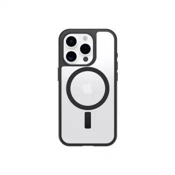 OtterBox React Series MagSafe Case für Apple iPhone 16 Pro - Black Crystal (Clear/Schwarz)