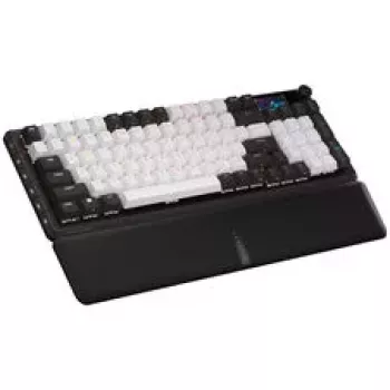 Corsair VANGUARD 96 Gaming-Tastatur, mechanisch, RGB, 8000 Hz - MLX Plasma Switches, ISO (DE), Schwarz/Weiß