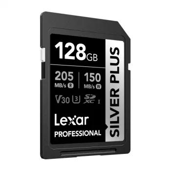 Lexar Professional SILVER PLUS SDXC 128GB Speicherkarte UHS-I U3 V30