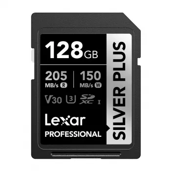 Lexar Professional SILVER PLUS SDXC 128GB Speicherkarte UHS-I U3 V30