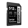 Lexar Professional SILVER PLUS SDXC 512GB Speicherkarte, UHS-I, U3, V30, A2, bis zu 200 MB/s Lesen, 140 MB/s Schreiben