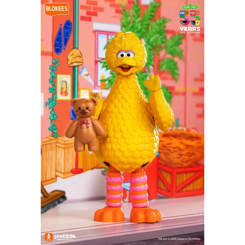 BLOKEES Sesame Street Figures preCOOL S2 - Big Bird Sammelfigur zum Bauen