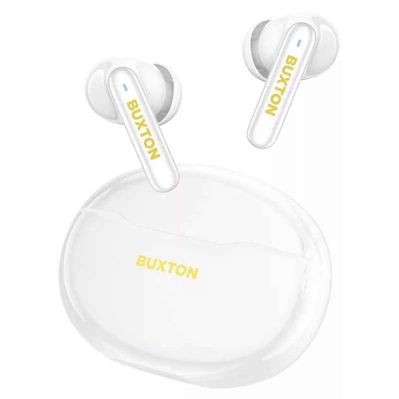 Buxton BTW 7200 White Tuya - In-Ear True Wireless Stereo (TWS) Bluetooth 5.1 Earbuds mit Ladecase, IPX4, Weiß
