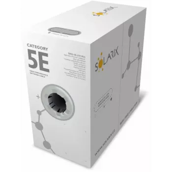 Solarix PE CAT5e UTP Installationskabel, Massivdraht, 305m (SXKD-5E-UTP-PEG)