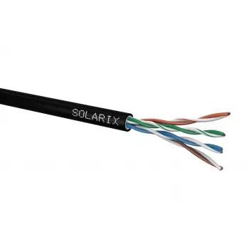 Solarix PE CAT5e UTP Installationskabel, Massivdraht, 305m (SXKD-5E-UTP-PEG)
