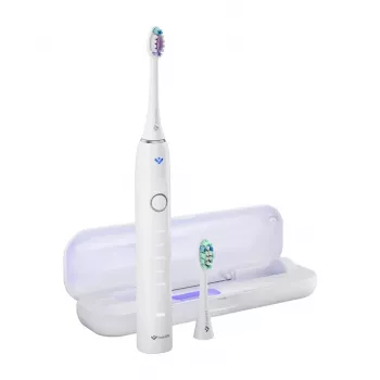 TrueLife SonicBrush Clean70 UV Schallzahnbürste mit UV-Sanitizer, 5 Modi, 3 Bürstenköpfe, Reiseetui, Schwarz