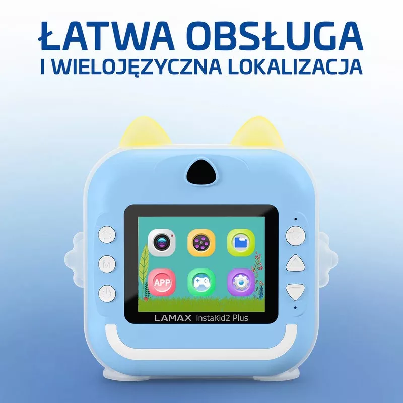 LAMAX InstaKid2 Plus Kinderkamera, Blau