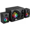 Rampage RMS-G8 25W Tragbarer Bluetooth-Lautsprecher mit RGB-Beleuchtung, TWS, FM-Radio, Schwarz