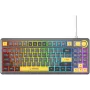 Rampage CYCLONE KNOB RGB 90% Mechanische Tastatur, Outemu Blue Switches, Schwarz