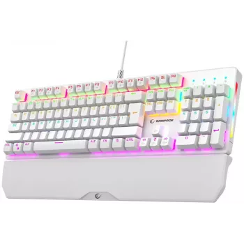 Rampage KB-R86 UMBRA Mechanische Tastatur, Weiß, Outemu Blue Switches, RGB-Hintergrundbeleuchtung, USB Kabelgebunden