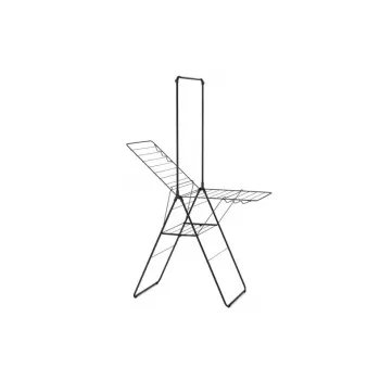 BRABANTIA Wäschetrockner 20m mit Kleiderbügel Schwarz