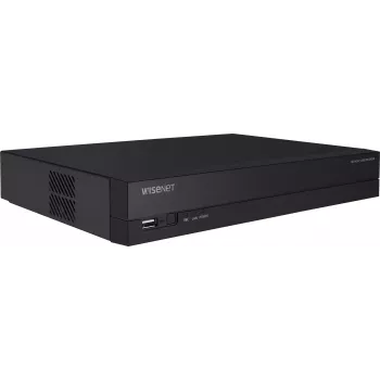 Hanwha Vision Netzwerk-Videorekorder 8 IP-Kanäle H.265 60Mbps ohne HDD HDMI PoE Switch