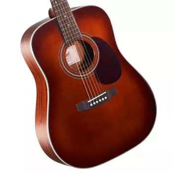 Cort Earth 70 BR Akustikgitarre - Dreadnought, massive Sitka-Fichtendecke, Mahagoni-Boden und -Zargen, Natural Satin