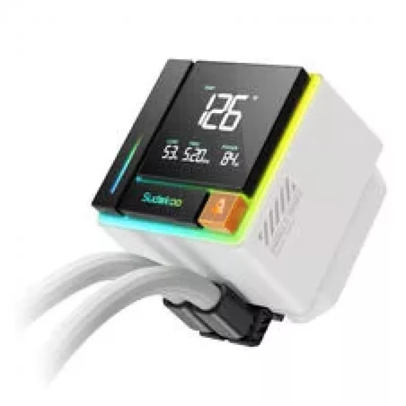 Sudokoo Energlo 360 AiO Liquid Cooler, LCD Display, ARGB - 360mm, Weiß