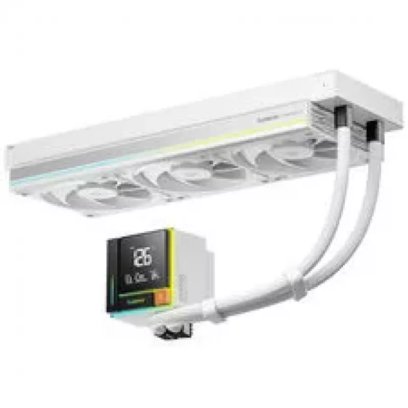 Sudokoo Energlo 360 AiO Liquid Cooler, LCD Display, ARGB - 360mm, Weiß