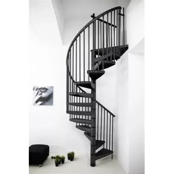 STAIRS RONDO Wendeltreppe Anthrazit 12 Stufen 269-300 cm