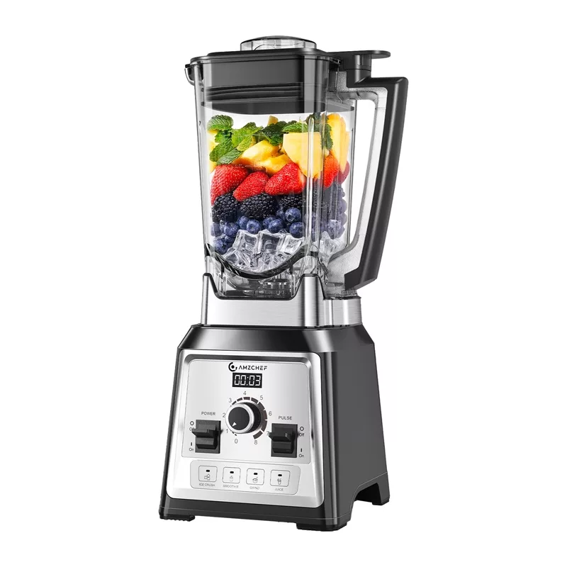 AMZCHEF CE-NY-8088MJD Standmixer 2200W 2,0L Schwarz