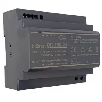 HISMART DR-150-24 DIN-Schaltnetzteil 24V 6,25A 150W