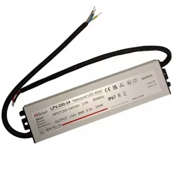 HISMART LPV-200-24 24V 8,3A 200W IP67 Konstantspannungs-LED-Netzteil