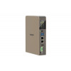 QNAP QBoat-300 Ultra-kompakter lüfterloser NAS-Server mit Dual-M.2-NVMe/SATA-Steckplätzen, Intel Celeron J3455 Quad-Core, 4GB RAM, Dual-Gigabit-Ethernet, HDMI, 2x USB 3.0