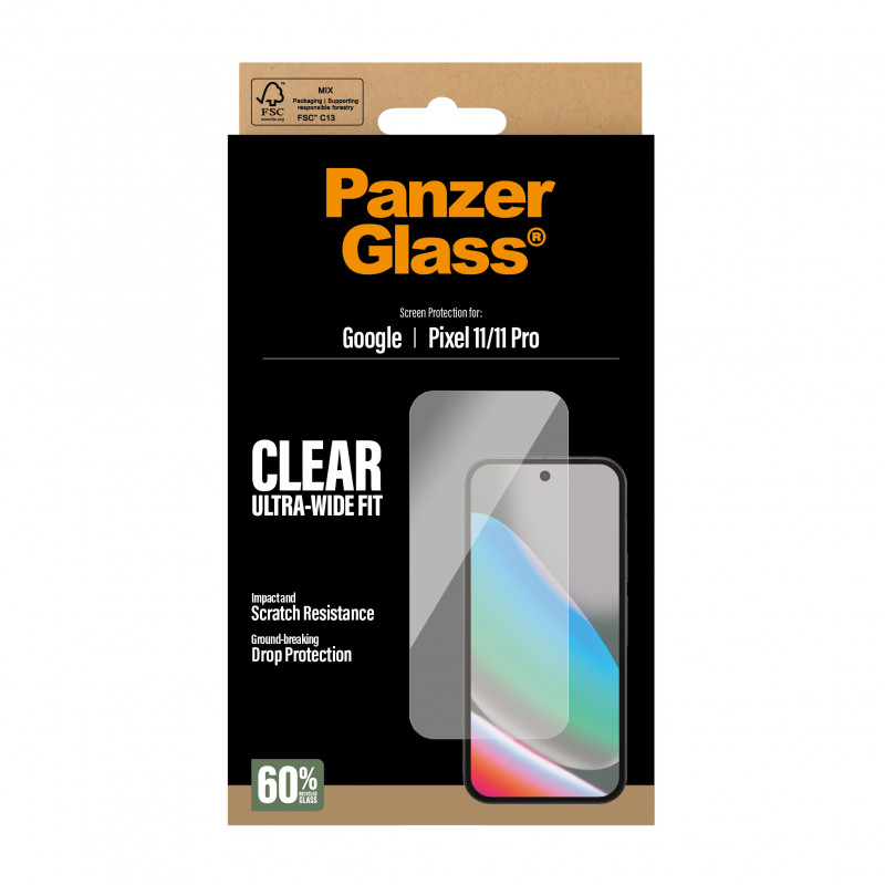 PanzerGlass Ultra-Wide Fit Displayschutzfolie für Google Pixel 11 / 11 Pro