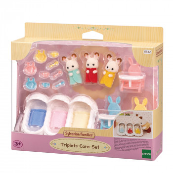 Sylvanian Families Drillinge Starter-Set - Baby-Pflege-Zubehör-Spielset
