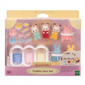 Sylvanian Families Drillinge Starter-Set - Baby-Pflege-Zubehör-Spielset