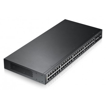ZyXEL GS1920-48 48-Port Gigabit Smart Managed Switch mit 4 SFP-Uplinks und PoE+ (375W)