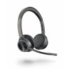 Plantronics Voyager 4320 UC Kabelloses Bluetooth-Headset mit Ladestation, USB-A-Adapter, Microsoft Teams zertifiziert, Schwarz