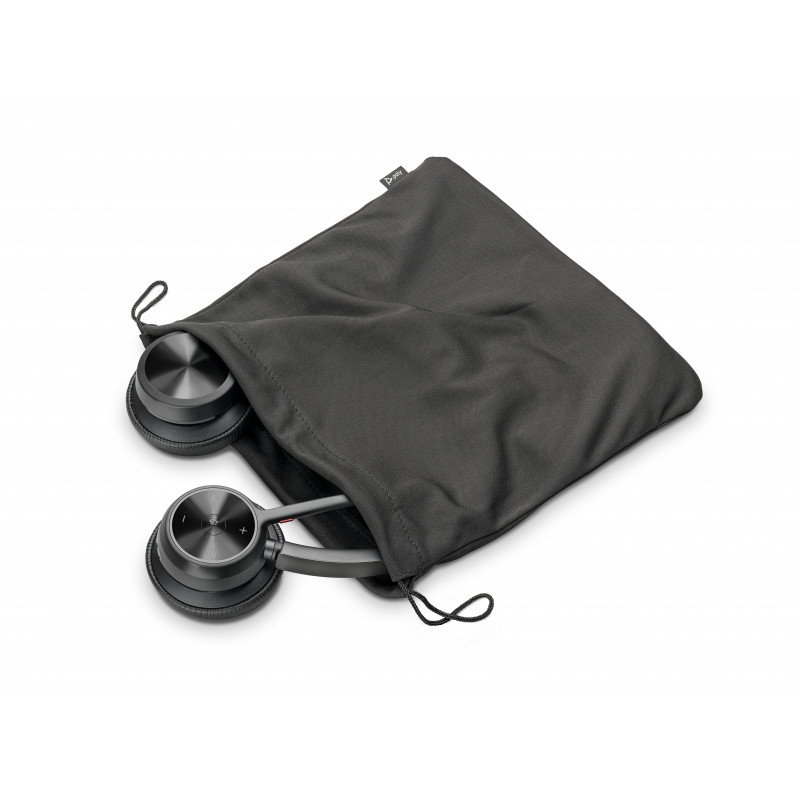 Plantronics Voyager 4320 UC Kabelloses Bluetooth-Headset mit Ladestation, USB-A-Adapter, Microsoft Teams zertifiziert, Schwarz