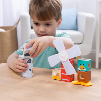 Melissa & Doug Blockables Bauernhoffreunde Set