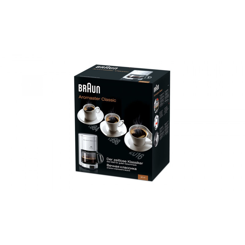 Braun KF 47/1 WH Filterkaffeemaschine, 1000 W, Weiß