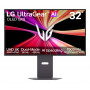 LG UltraGear Evo AI 32GX870B-B 31,5 Zoll Tandem OLED Gaming-Monitor, 4K 240Hz / FHD 480Hz, HDR500, USB-C 90W