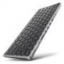 AXAGON HMC-KB-GE USB-C 5Gbps Tastatur mit 9-in-1-Hub, deutsches Layout, HDMI 4K, Gigabit Ethernet, 100W PD, Kartenleser, Schwarz