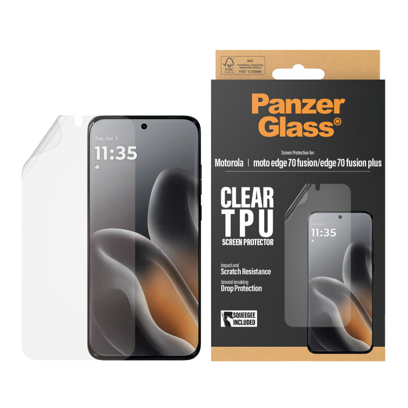 PanzerGlass Ultra-Wide Fit Panzerglas-Displayschutz für Motorola Moto Edge 60 Fusion