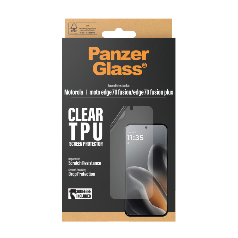 PanzerGlass Ultra-Wide Fit Panzerglas-Displayschutz für Motorola Moto Edge 60 Fusion