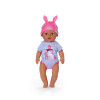 ZAPF CREATION BABY born Eva Click & Play 43cm Puppe mit blonden Haaren und blauen Augen