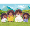 KAISER ELEKTRO Sylvanian Families Igel-Familie von Stachel - Sammelbare geflockte Tierfiguren Spielset, 4 Figuren mit Kamm, ab 3 Jahren